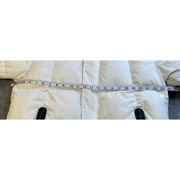 Superdry Mens Mountain Sport Hooded Box Quilt Puffer Jacket White Black W/Marks - Picture 7 of 15